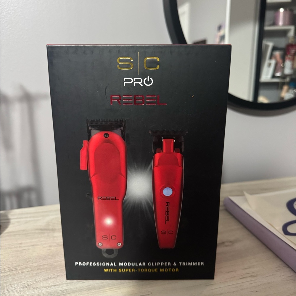 SC Pro Rebel Red Clipper & Trimmer Set